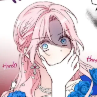 🍭 d388156c throb Anime, Manga, Charakter, Pinke Haare, Illustration, Porträt telegram sticker