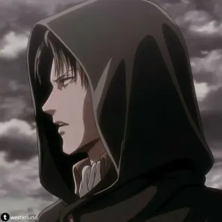 🪐 e6dfdc10 Levi Ackerman Attack on Titan アニメ, リヴァイ・アッカーマン, 進撃の巨人, AoT, キャラクター, マンガ, 兵士 telegram sticker