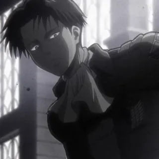 💣 54f85bcb Levi Ackerman Attack on Titan Anime, Ataque a los Titanes, Levi, Ackerman, Cuerpo de Exploración telegram sticker