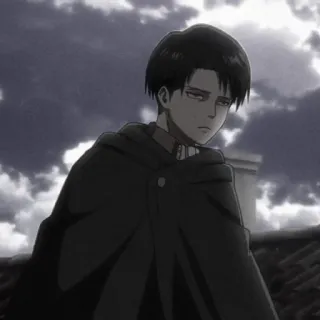 📷 eb9b235b Levi Ackerman Attack on Titan Anime, Levi Ackerman, Ataque a los Titanes, Personaje, Manga telegram sticker