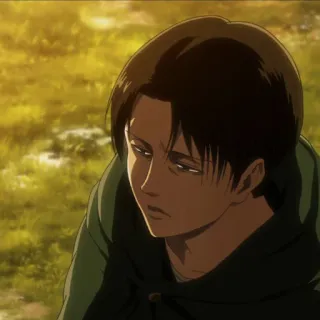 ☁️ 177f1c3c Levi Ackerman Attack on Titan アニメ, 進撃の巨人, リヴァイ, リヴァイ・アッカーマン, リヴァイ兵長, 兵士 telegram sticker