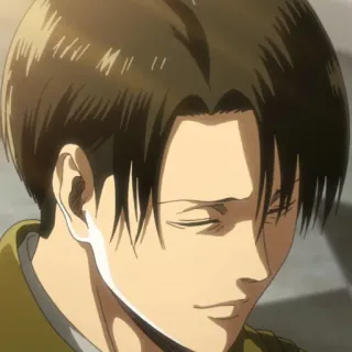 ☁️ 198d05fc Levi Ackerman Attack on Titan アニメ, キャラクター, リヴァイ, 進撃の巨人, マンガ telegram sticker