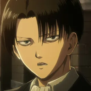 ☁️ 4d8b596e Levi Ackerman Attack on Titan アニメ, 漫画, リヴァイ, 進撃の巨人, キャラクター telegram sticker