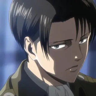 ☁️ 50f43189 Levi Ackerman Attack on Titan アニメ, マンガ, 兵士, ヒーロー, 軍隊, リヴァイ, アッカーマン, 進撃の巨人 telegram sticker