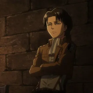 ☁️ 57ed6bcc Levi Ackerman Attack on Titan アニメ, マンガ, リヴァイ, 進撃の巨人 telegram sticker