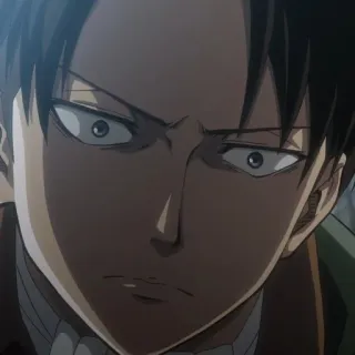 ☁️ 58493090 Levi Ackerman Attack on Titan アニメ, リヴァイ, 進撃の巨人, AOT, 漫画, キャラクター telegram sticker