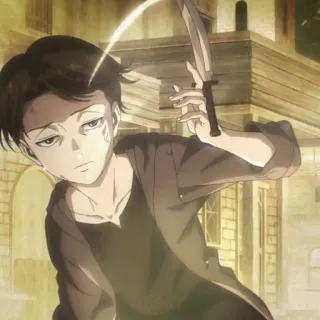 ☁️ 89ef6e80 Levi Ackerman Attack on Titan アニメ, 進撃の巨人, 暴力, 剣, アクション, ファンタジー telegram sticker