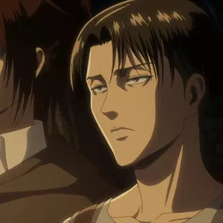 ☁️ 8e03997e Levi Ackerman Attack on Titan アニメ, 漫画, リヴァイ, リヴァイ・アッカーマン, 進撃の巨人, AOT, キャラクター, 兵士 telegram sticker