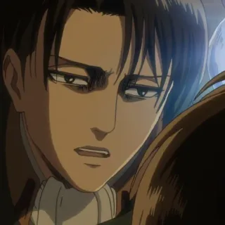 ☁️ bb07ea14 Levi Ackerman Attack on Titan リヴァイ, 進撃の巨人, アニメ, キャラクター, 漫画 telegram sticker