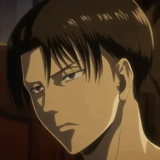 ☕ 216335cf Levi Ackerman Attack on Titan 动漫, 漫画, 角色, 士兵 telegram sticker