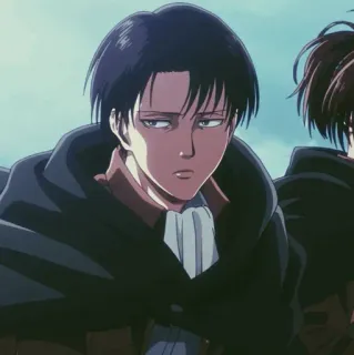 ☕ 29351a09 Levi Ackerman Attack on Titan 动漫, 角色, 利威尔, 阿克曼, 进击的巨人, 漫画 telegram sticker