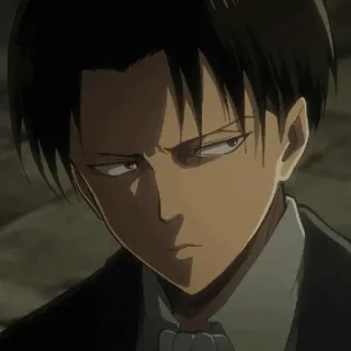 ☕ 45914ea8 Levi Ackerman Attack on Titan 动漫, 利威尔, 进击的巨人, 角色, 粉丝作品 telegram sticker