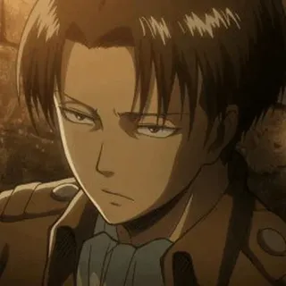 ☕ 48c74b20 Levi Ackerman Attack on Titan 动漫, 漫画, 利威尔, 阿克曼, 进击的巨人, 角色 telegram sticker