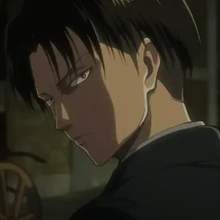 ☕ 75cc6110 Levi Ackerman Attack on Titan 动漫, 利威尔, 进击的巨人, 角色, 漫画 telegram sticker
