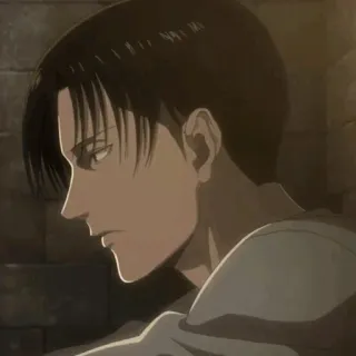 ☕ 7c6a0cad Levi Ackerman Attack on Titan 动漫, 漫画, 进击的巨人, 利威尔, 利威尔·阿克曼 telegram sticker