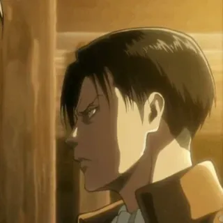 ☕ 90554aa9 Levi Ackerman Attack on Titan 动漫, 漫画, 利威尔, 阿克曼, 进击的巨人 telegram sticker