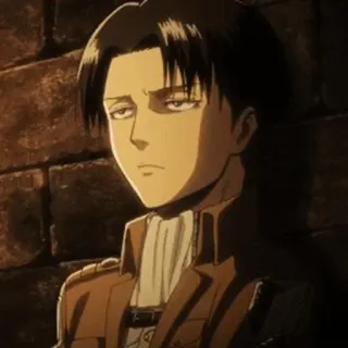 ☕ 9546780e Levi Ackerman Attack on Titan 动漫, 利威尔, 阿克曼, 漫画, 角色 telegram sticker