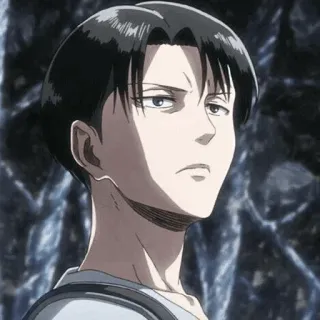 ☕ 9abca2f1 Levi Ackerman Attack on Titan 动漫, 角色, 漫画, 利威尔, 阿克曼 telegram sticker