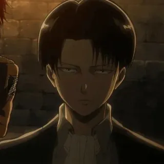 ☕ a7435d00 Levi Ackerman Attack on Titan 动漫, 进击的巨人, 利威尔, 利威尔·阿克曼, 利威尔兵长, 漫画 telegram sticker