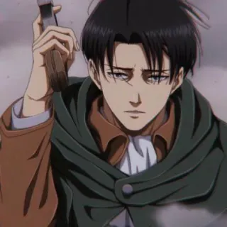 📎 13c96ce3 Levi Ackerman Attack on Titan ผ่าพิภพไททัน, รีไวล์, รีไวล์ แอคเคอร์แมน, อนิเมะ, มังงะ, ดาบ, ทหาร telegram sticker