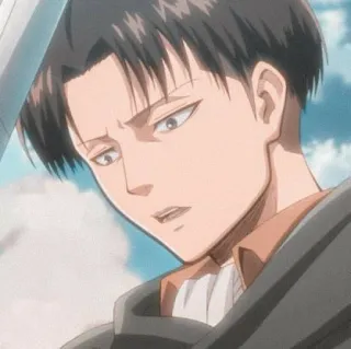 📎 d99a1589 Levi Ackerman Attack on Titan อนิเมะ, ตัวละคร, ทหาร, ดาบ, ความรุนแรง telegram sticker