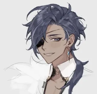 🌟 1faacaab Kaeya Genshin Impact Anime, Nhân vật, Genshin Impact, Kaeya whatsapp sticker