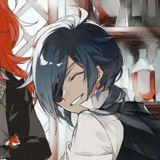 🌟 30aad333 Kaeya Genshin Impact kaeya, genshin impact, anime, game, nhân vật whatsapp sticker