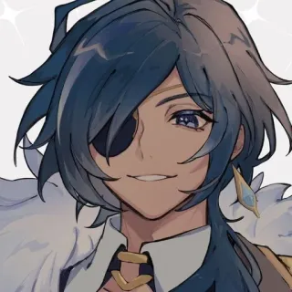 🌟 ec34ee77 Kaeya Genshin Impact Kaeya, Genshin Impact, Nhân vật Anime, Trò chơi điện tử, Hình minh họa, Bịt mắt whatsapp sticker