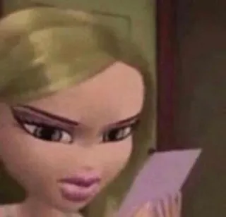 💬 7c2a814c bratz doll, cartoon, doll, portrait telegram sticker