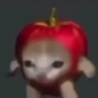 💬 dc87b9d9 cat, apple, funny, dancing, meme telegram sticker