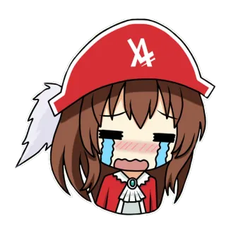 😭 ecf0c46d アニメ, 泣く, 悲しい, 漫画, ちび, 涙, 顔文字 telegram sticker