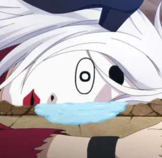 🎴 de3b33fc anime, tears, crying, sad, character telegram sticker