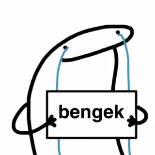 😭 415deddf bengek Meme, Flork, Khóc, Buồn, Bengek telegram sticker