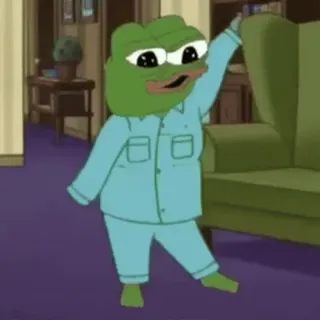 🤡 ff1f0622 Pepe the Frog Pepe the Frog, meme, frog, internet meme whatsapp sticker