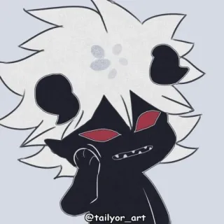 🥱 736ababf @tailyor_art kartun, karakter, seni, stiker, anime telegram sticker