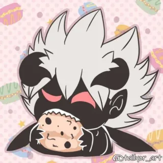 🤥 a1576619 @tailyor_art kue kering, imut, kartun, seni digital, monster, makanan telegram sticker