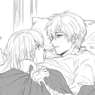 ❤️ 0e16ed5c Estilo anime, Romance, Pareja, Manga, Íntimo, Monocromo telegram sticker