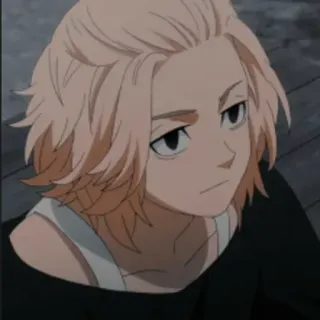 ❤️ 46385817 Mikey Tokyo Revengers Anime, Manga, Personaje, Mikey, Tokyo Revengers, pelo rubio, Fanart telegram sticker