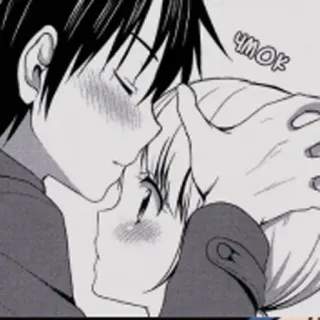 ❤️ b5f9c516 чмок Anime, Beso, Abrazo, Romance, Dibujos animados, Afecto, Pareja telegram sticker