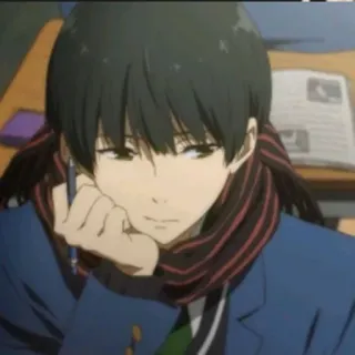 🧡 e8ea2f78 Anime, Personaje, Escuela, Estudiando, Pensativo telegram sticker