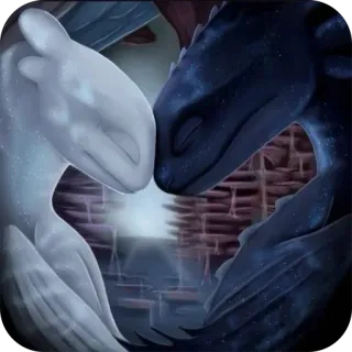 😘 b47e72cc smoki, słodkie, kreskówka, fantasy, miłość, animacja, zwierzęta whatsapp sticker