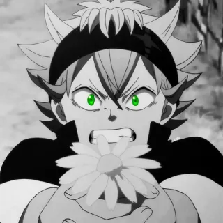 💚 149a5c0e Asta Black Clover อนิเมะ, มังงะ, แอสต้า, แบล็คโคลเวอร์, เวทมนตร์, โชเน็น, แฟนตาซี whatsapp sticker