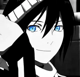 🖤 8076f2f4 Yato Noragami อนิเมะ, ยาโตะ, Noragami, มังงะ, ตัวละคร, ภาพประกอบ whatsapp sticker