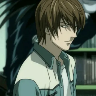 ⚖ a10d2720 Light Yagami Death Note anime, death note, light, yagami, personage telegram sticker