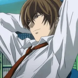 ⚖ d9c8a5d9 Light Yagami Death Note Anime, Death Note, Light, Yagami telegram sticker