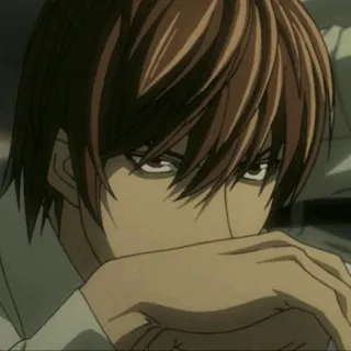⚖ e3dd314f Light Yagami Death Note Anime, Death Note, Manga, Light, Yagami telegram sticker