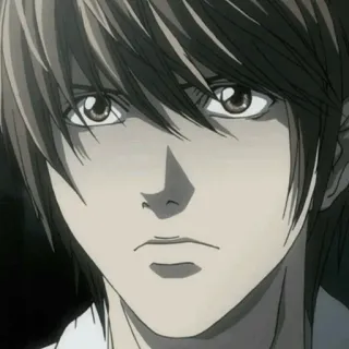 ⚖ e8307a4e Light Yagami Death Note Anime, Death Note, Light, Yagami, Kira telegram sticker