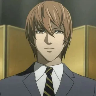 ⚖ f560984b Light Yagami Death Note Anime, Death Note, Light, Yagami, Student telegram sticker