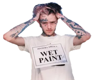 🙆 313e908b Lil Peep PINTURA FRESCA
WET PAINT lil peep, frische farbe, tattoos, rapper whatsapp sticker