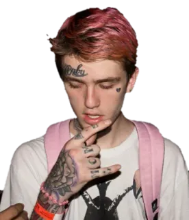 🤘 660732bd Lil Peep M.O.L. rapper, musik, lil peep, tätowierung, emo whatsapp sticker